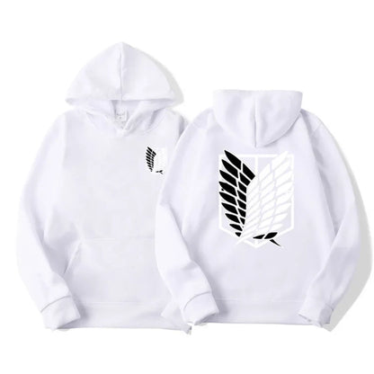Men's Hoodie Anime Hoodies Men and Women Streetwear Pullover Harajuku Shingeki No Kyojin Hoodies Sweatshirt