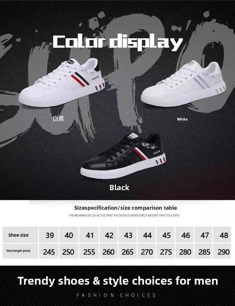 A Pair of White Sneakers, Perfect for Skateboarding, Casual Sports, And Everyday Wear. Lightweight with a Soft Sole, Suitable fo