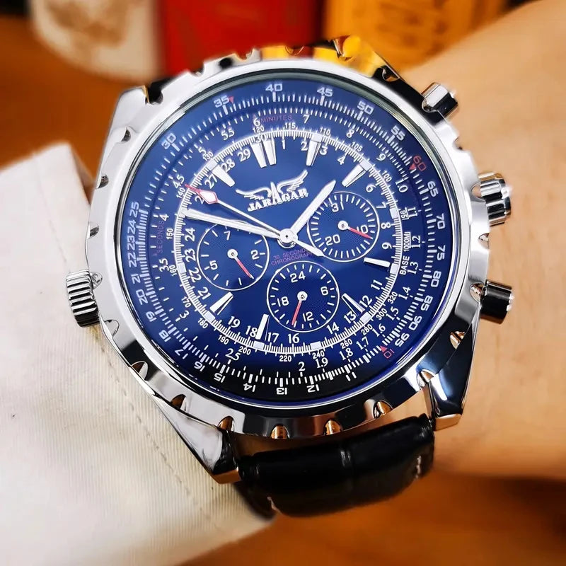 High-End Men's Watches Are a Stylish and Functionally Practical Mechanical Timepiece Made of Stainless Steel, Featuring a Hollow Design and a Large Dial. Its Attractive Appearance Makes It Suitable for Everyday Gifts, and It
