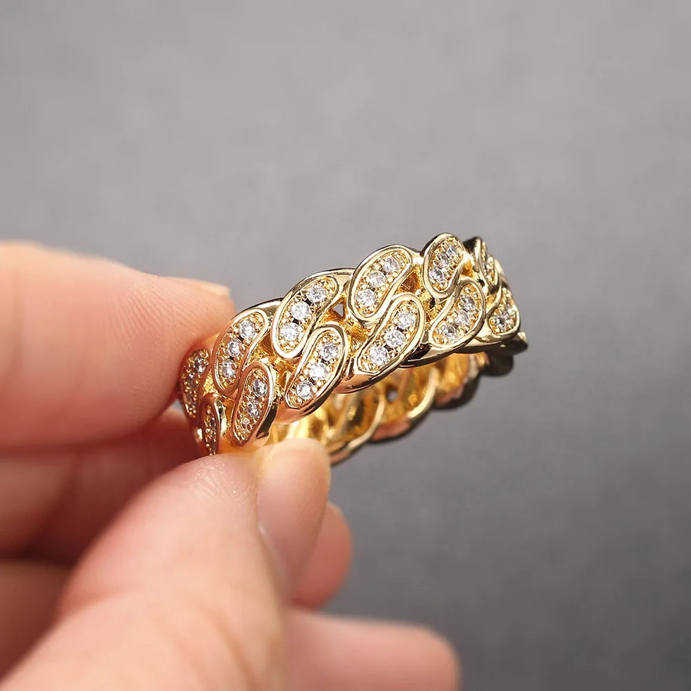 Zircon Gold Color Finger Accessories Fashion Hippie Jewelry