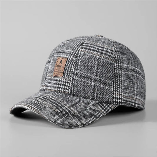 Warm Winter Baseball Cap with Ear Flaps for Men