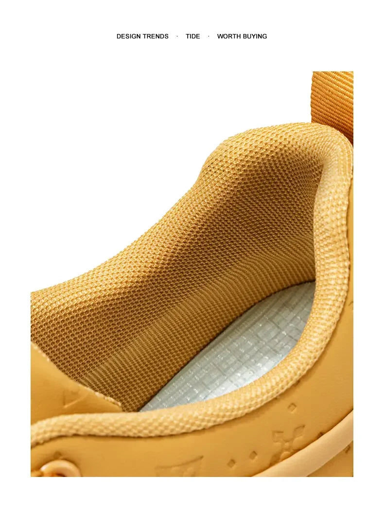 Sneakers Casual Mens Original Designer Solid Board Shoes Fashion Leather Breathable Height Increased Flat Platform Sports Shoes