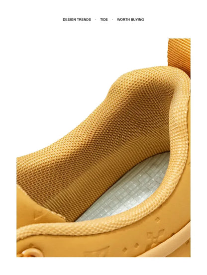 Sneakers Casual Mens Original Designer Solid Board Shoes Fashion Leather Breathable Height Increased Flat Platform Sports Shoes