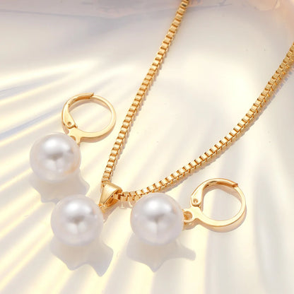 Women Dangle Earrings Pendant Necklace