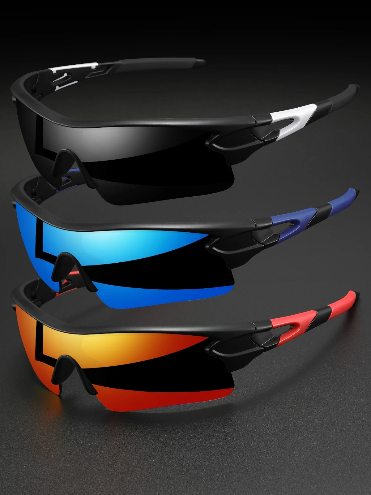 New UV400 Protective Sports Eyewear - Lightweight Full-Cover Lens, Unisex Wrap-Around for Cycling, Hiking & Daily Use