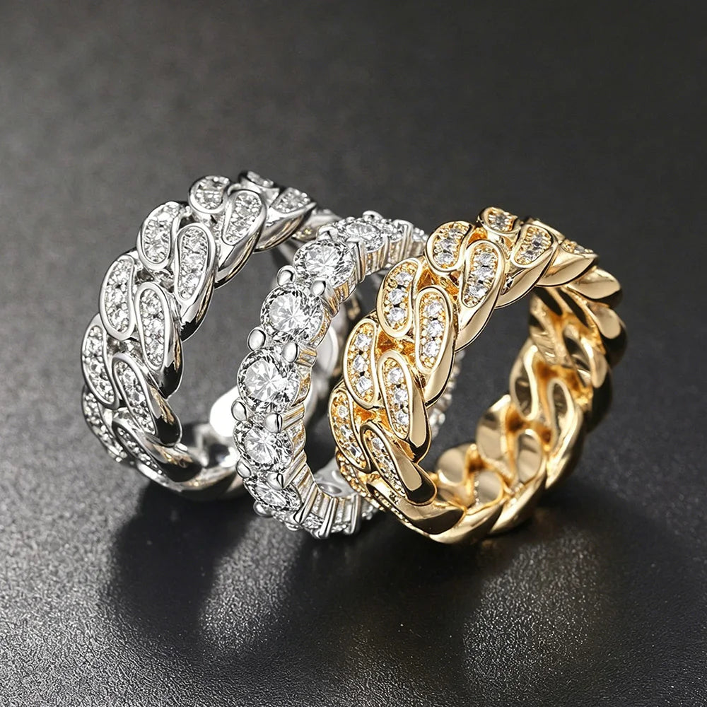Zircon Gold Color Finger Accessories Fashion Hippie Jewelry