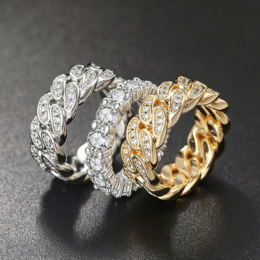 Zircon Gold Color Finger Accessories Fashion Hippie Jewelry