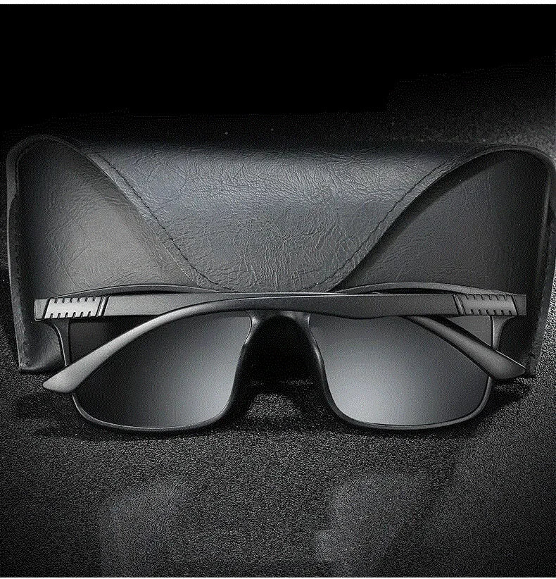 Luxury Men Sunglasses Fashion Vintage Square Ultra Light Frame Driving Fishing Sun Glasses For Man Eyewear