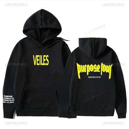 Hoodies Men Justin Bieber Purpose Tour fashion Print Hip Hop Streetwear Fleece Warm Hoody Men Women Pullover Hoodie Sweatshirt