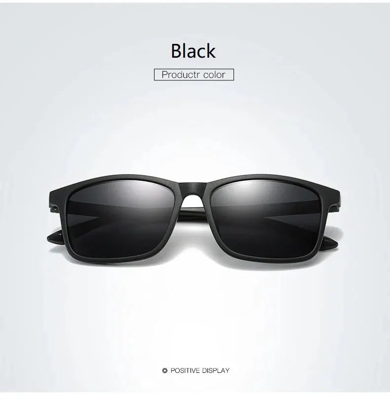 Luxury Men Sunglasses Fashion Vintage Square Ultra Light Frame Driving Fishing Sun Glasses For Man Eyewear