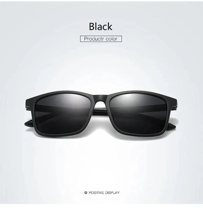 Luxury Men Sunglasses Fashion Vintage Square Ultra Light Frame Driving Fishing Sun Glasses For Man Eyewear