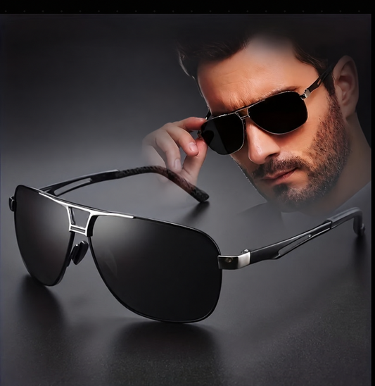 Men’s Square Aviator Gradient Sunglasses